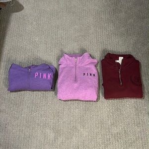Three VS Pink Pull Overs/Hoodies